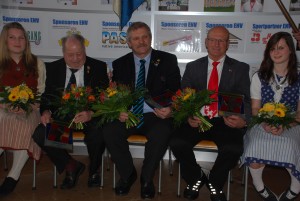 Die drei neuen Ehrenmitglieder: Walter Stöckli, Clemens Gurtner und Franz Schillig (vlnr.)